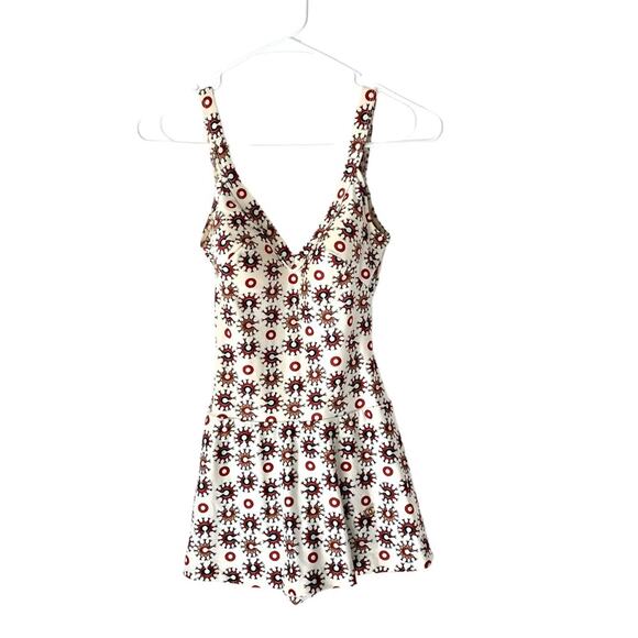 Vintage Waterclothes Oleg Cassini 1960s Skirted One apiece Swimsuit size 10